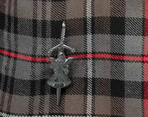 Scottish Black Watch Weathered Highland Dress Tartan Men's Kilt Traditional Highland, Kilt + Celtic Sporran + Chain+Belt+Buckle+Pin