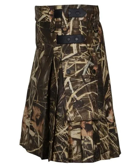 Scottish Modern Jungle Camo Utility Kilt for Mens
