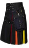 Men's and Women Scottish Rainbow Hybrid Utility Kilt LGBT Pride Kilt Fast Shipping