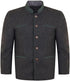 Authentic Austrian Dark Gray Wool Trachten Jacket for Oktoberfest and Lederhosen