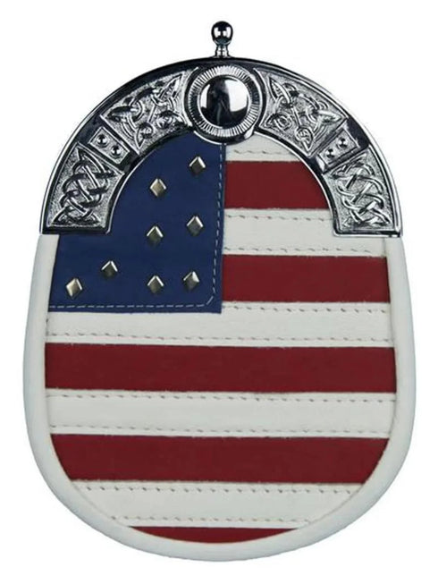 American Flag Leather Sporran