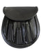 Black Leather Rob Roy Sporran