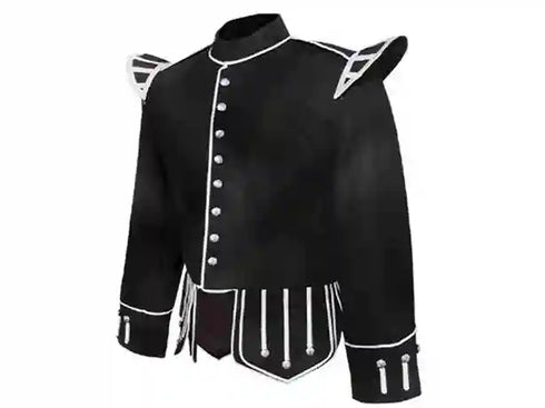 Black Drummer Doublet Highland Jacket