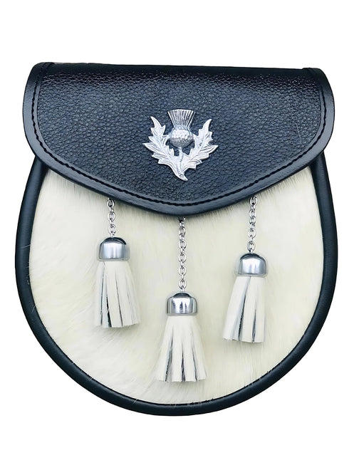 Black Leather Hair Sporran