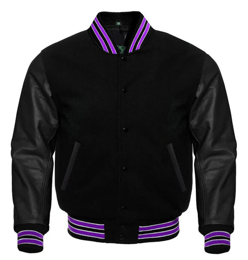 Black Letterman Jacket