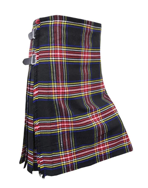 Black Stewart Traditional 5 Yard Kilt