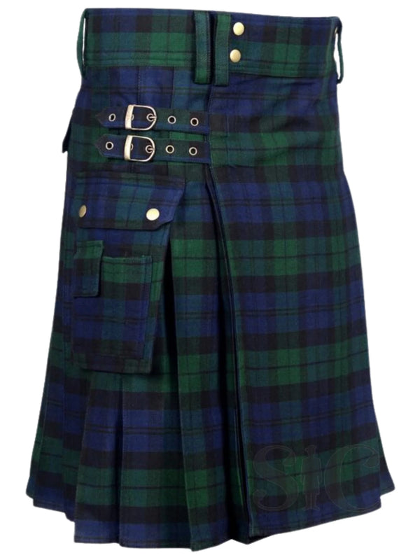 Black Watch Tartan Utility Kilt