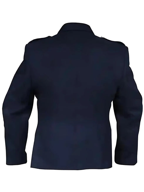 Blue Tweed Scottish Kilt Jacket and Waistcoat