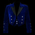 Blue Velvet Prince Charlie Jacket and Waistcoat