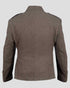 Brown Scottish Tweed Argyle Kilt Jacket With 5 Button Vest