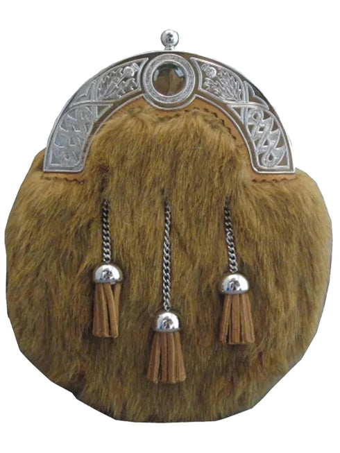 Brown Fox Fur Dress Sporran