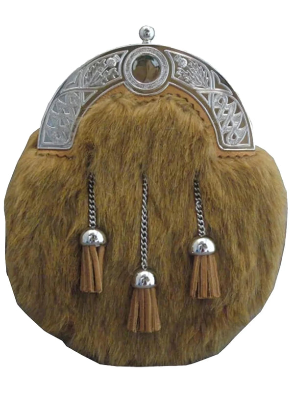 Brown Fox Fur Dress Sporran