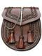 Brown Braided Leather Sporran