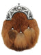 Fox Fur Sporran with Cut Out Celtic Cantle