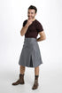 Gray Utility Kilt with Pockets