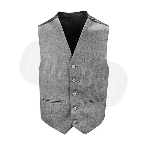 Grey Tweed Kilt Waistcoat