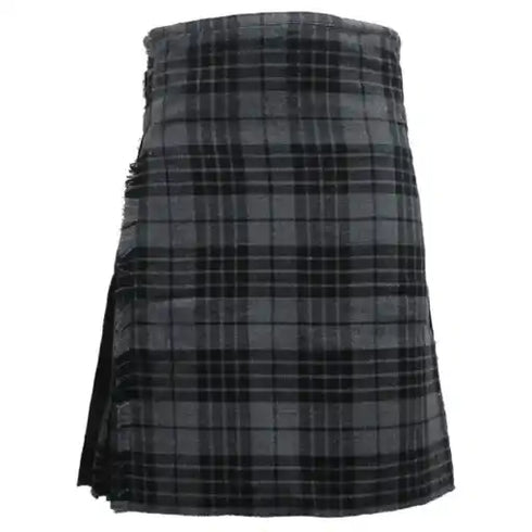 Grey Watch Tartan Kilt || 8 Yard Handmade 16oz Traditional Heavy Weight Kilt - Custom Made