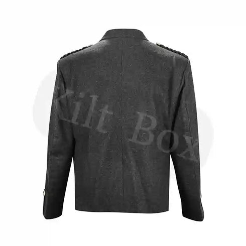 Charcoal Argyle Kilt Jacket and Waistcoat