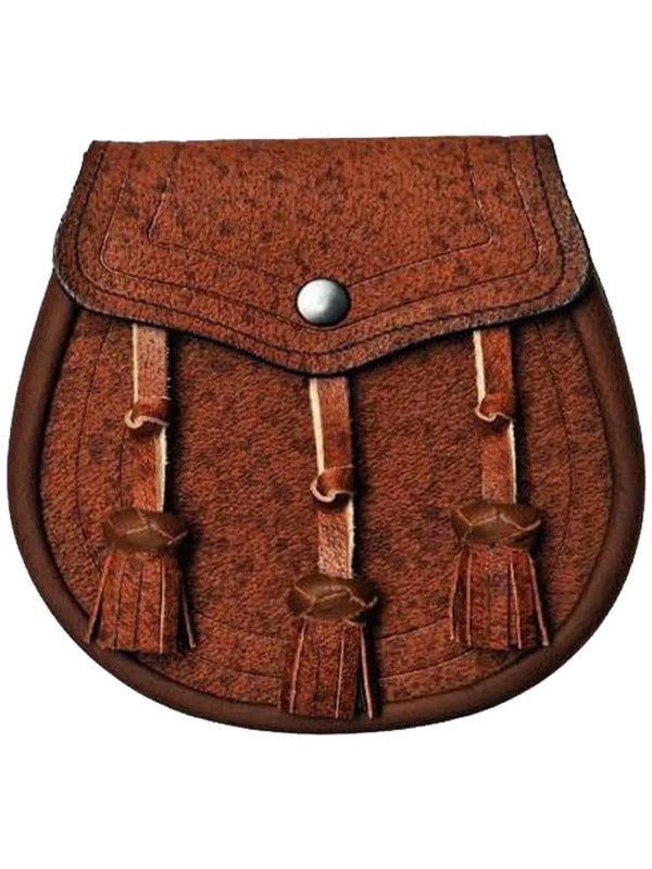 Khaki Leather Sporran