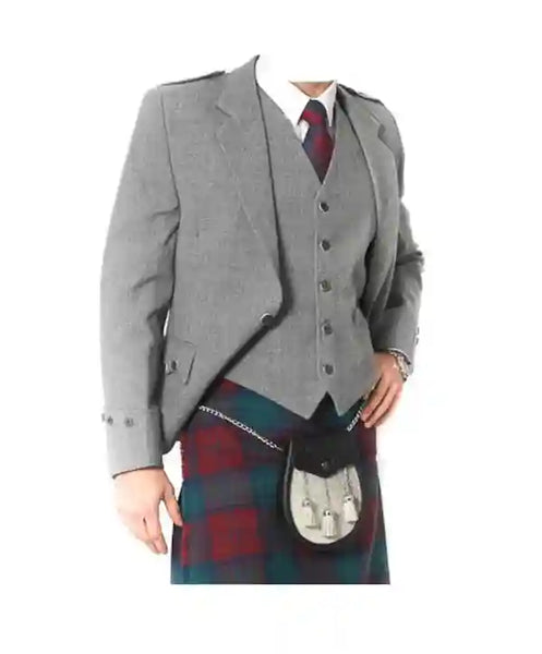 Argyle tweed 2025 kilt jacket