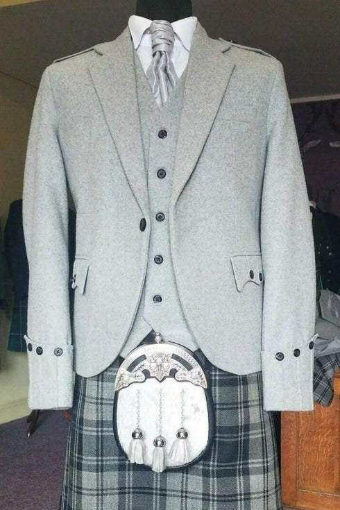 Light Grey Argyll Jacket for Men