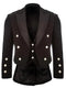 Men's Scottish Black Prince Charlie Kilt jacket and Waistcoat