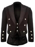 Men's Scottish Black Prince Charlie Kilt jacket and Waistcoat