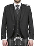Men's Scottish Handmade Charcoal Grey Argyle Jacket with Waistcoat