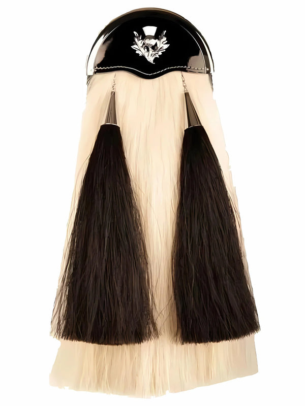 Patent Leather Cantle Horse Hair Sporran