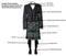 Traditional 5 Yard Kilt 10 Pcs Scottish Men Prince Charlie Kilt Jacket Outfit