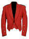Red Prince Charlie Jacket With 3 Button Vest