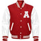 Red Varsity Letterman Jacket