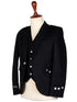 Scottish Black Argyll Kilt Jacket and Vest