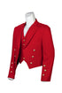 Scottish Red Prince Charlie Jacket with 5 Button Vest