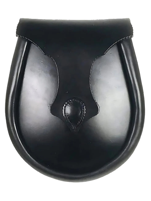 Semi Dress Black Leather Sporran