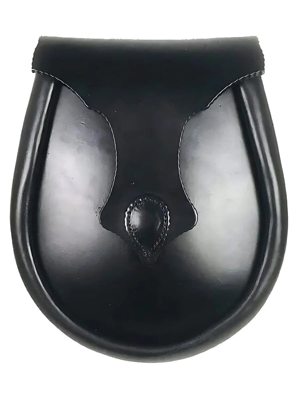 Semi Dress Black Leather Sporran