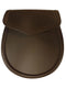 Simple Leather Day Sporran in Brown