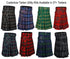 Highland Tartan Utility Kilts For Men Heavy Tartan Kilt Available in Various 37+ Clan Tartans Made to order 26 to 62 Inch Waist Sizes