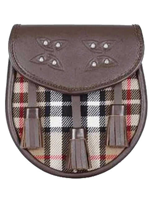 Thompson Camel Tartan Sporran