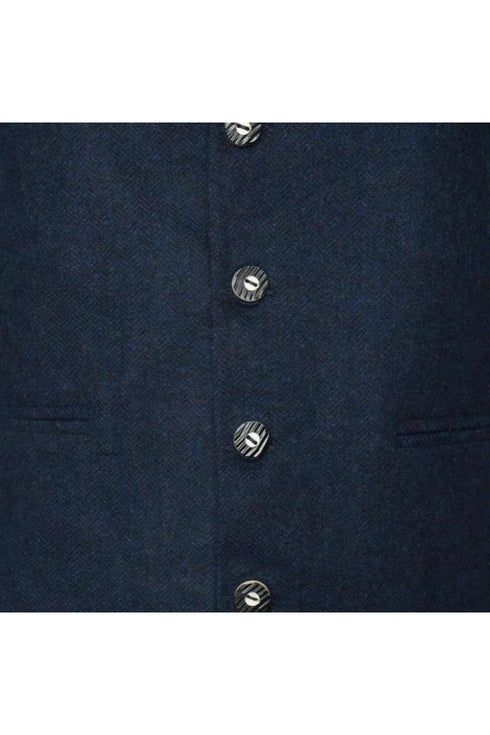 Blue Tweed Crail Kilt Jacket and Waistcoat
