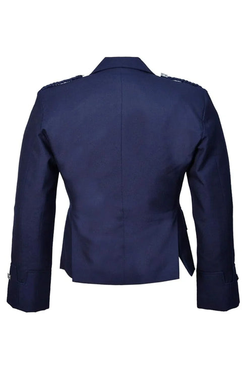 Navy Blue Argyle Kilt Jacket and Waistcoat