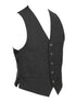 Men's Scottish Handmade Charcoal Grey Argyle Jacket with Waistcoat