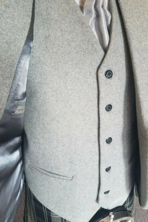 Light Grey Argyll Jacket for Men