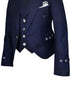 Navy Blue Argyle Kilt Jacket and Waistcoat