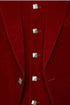 Men's Red Velvet Argyle Kilt Jacket