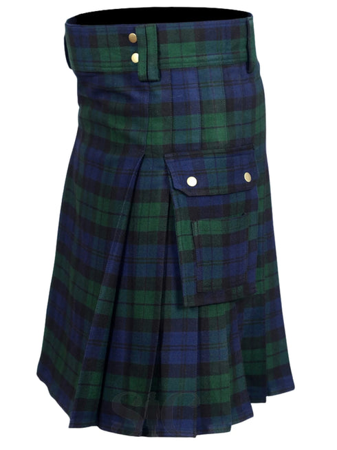 Black Watch Tartan Utility Kilt