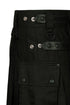 Black Cargo Utility Kilt