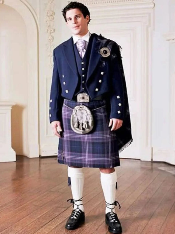 Navy Blue Kilt Outfit