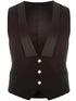 Men's Scottish Black Prince Charlie Kilt Waistcoat