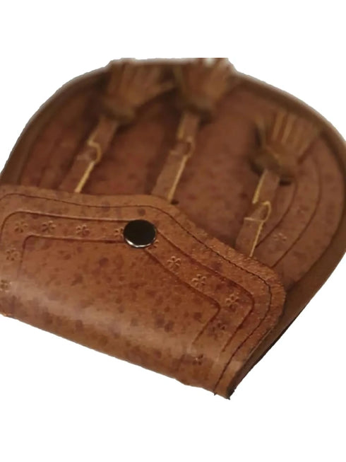 Brown Tan Embossed Leather Sporran